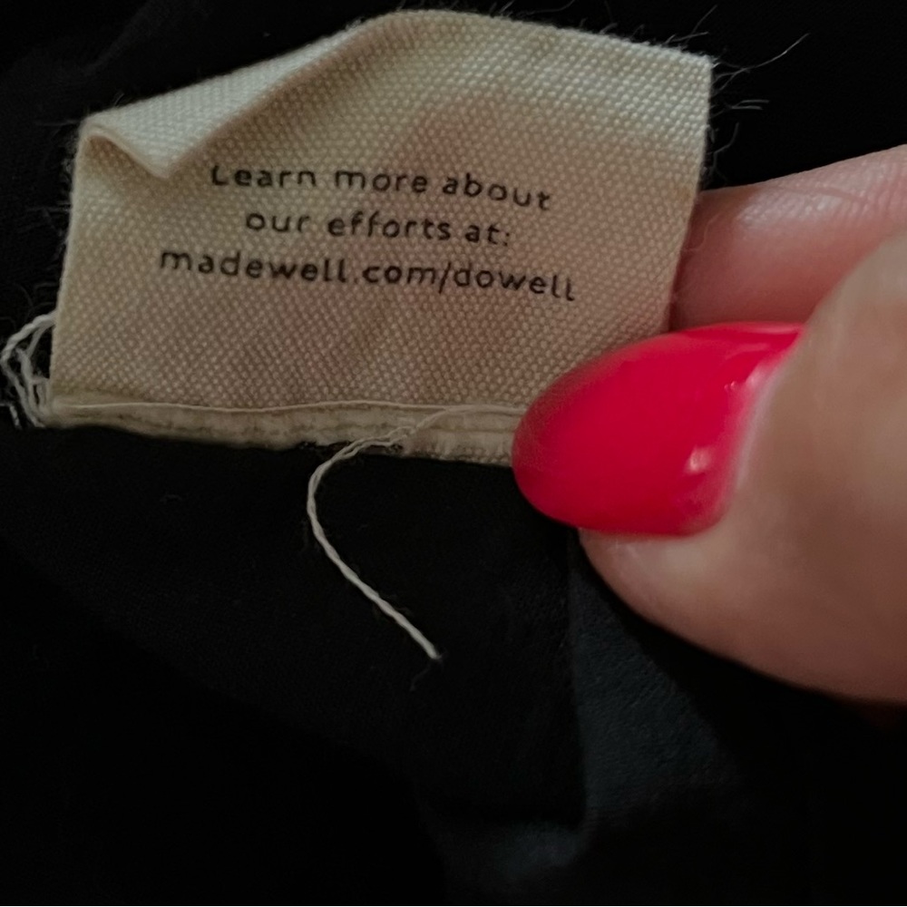 Madewell  black Puff-Sleeve Midi Dress - Picture 13 of 13
